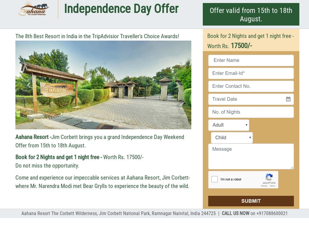 Seasonal Holiday Escape Package