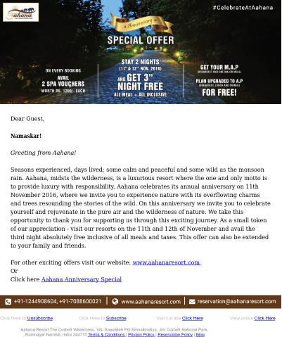 Aahana Anniversary Special