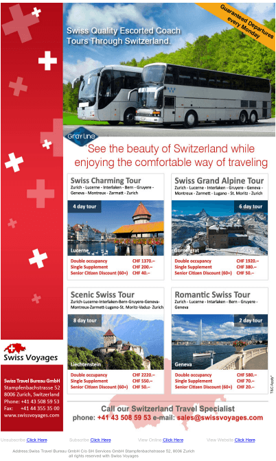 Swiss Voyages Luxury Coach