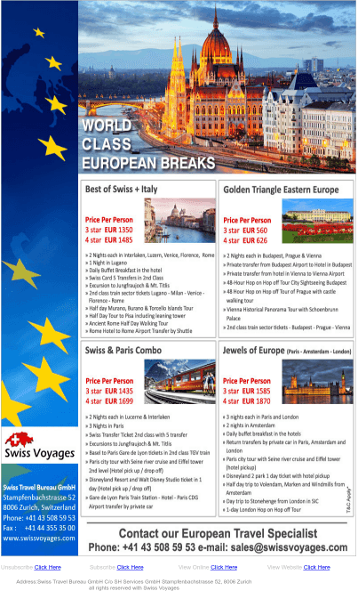 European Holiday Showcase