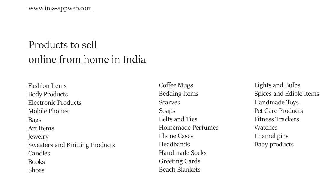 Which are the most profitable & best-selling products to sell online in India