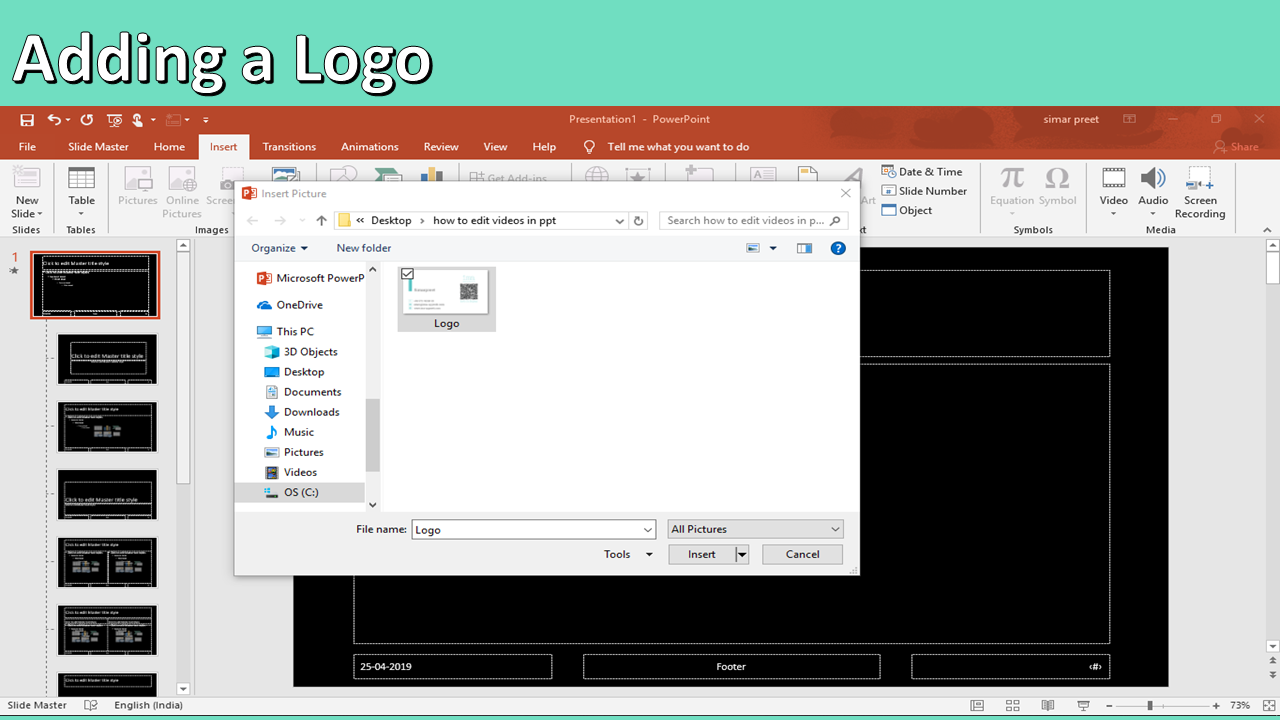 how to add audio clip in powerpoint 