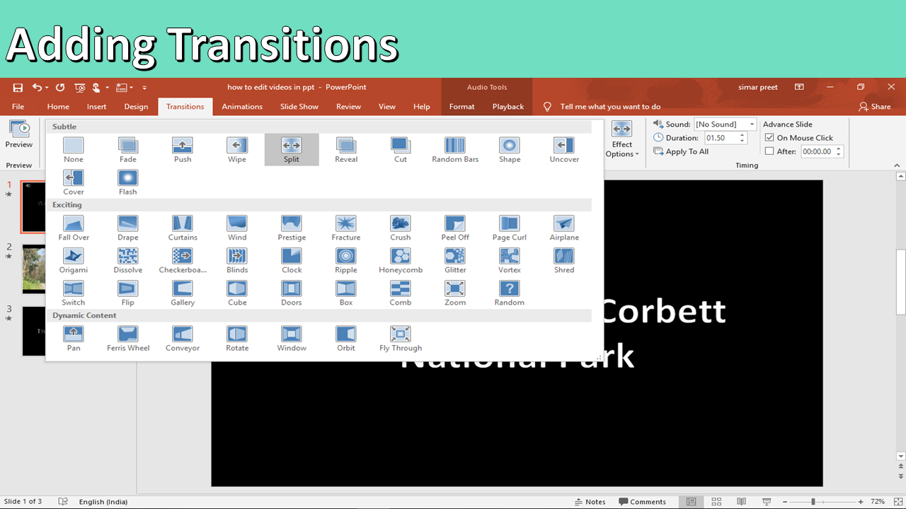how to add effects in powerpoint 