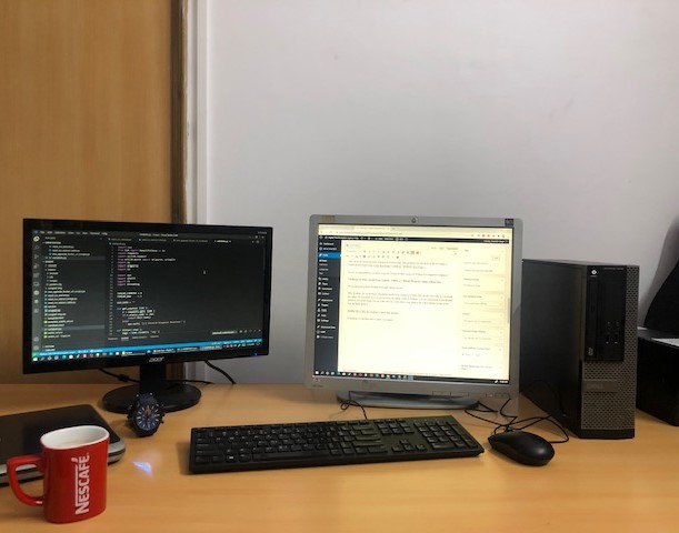 coding python on desktop