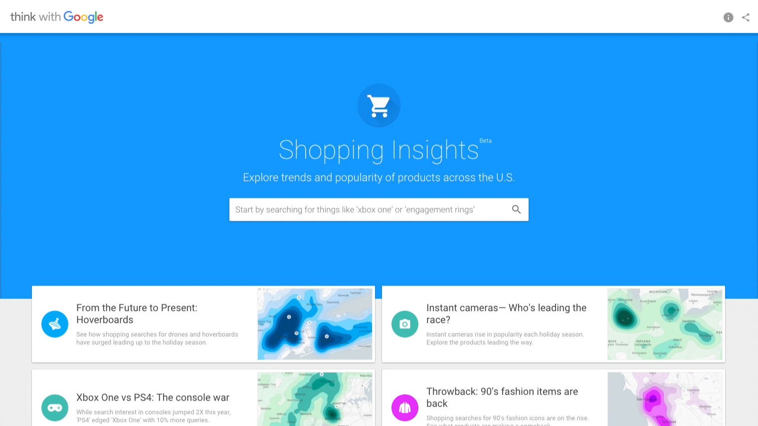 free tool from google to view products popularity