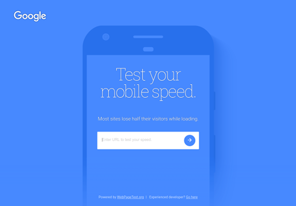 free tool from google for page speed test